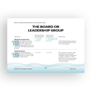 Board: Self-Assessment Benchmarks (All Volunteer Groups)