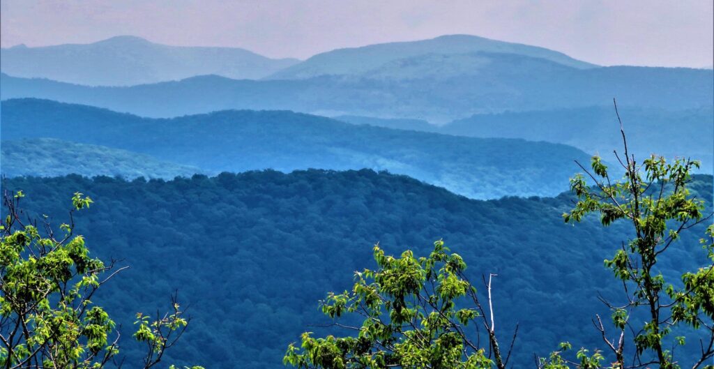 Rows of mountains