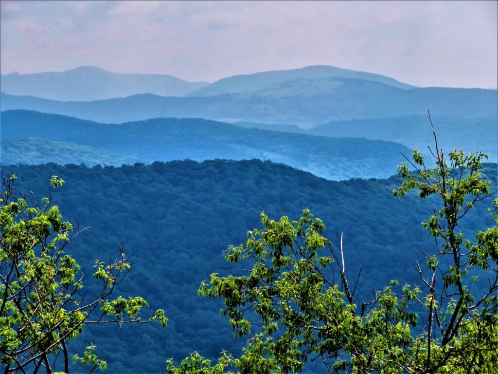 Rows of mountains