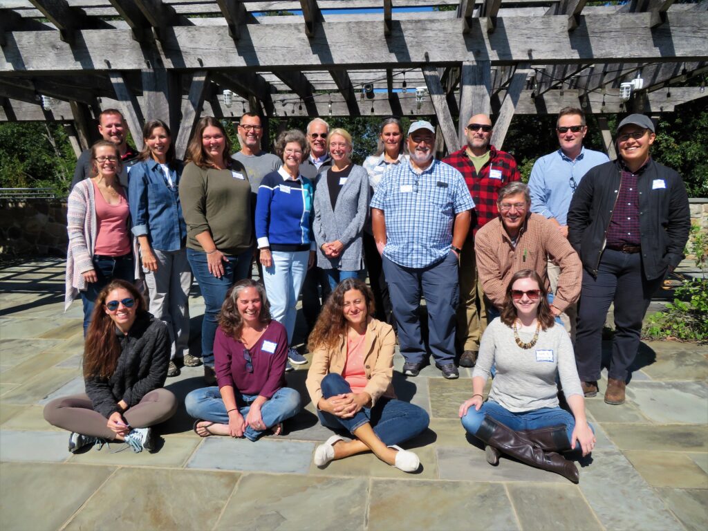 A group of Delaware River Watershed Initiative leaders pose for a photo outside
